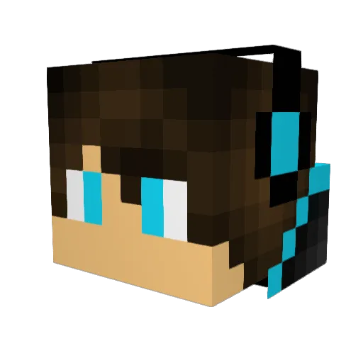 Kdt_Gabriel Minecraft avatar head, 3D render