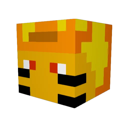 Kdubs7613 Minecraft avatar head, 3D render