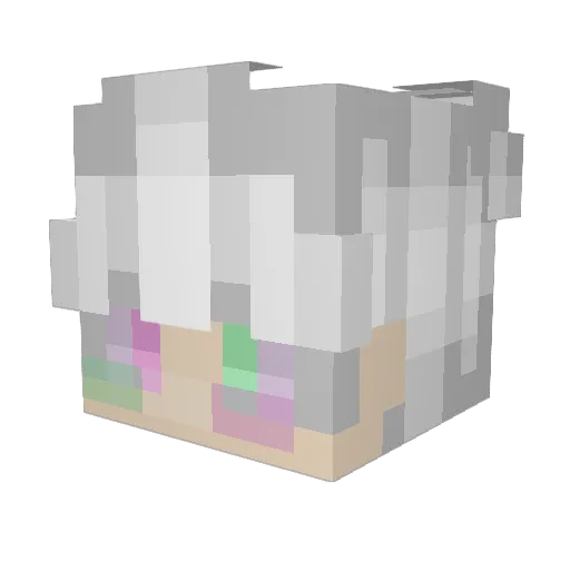 Kdude02 Minecraft avatar head, 3D render