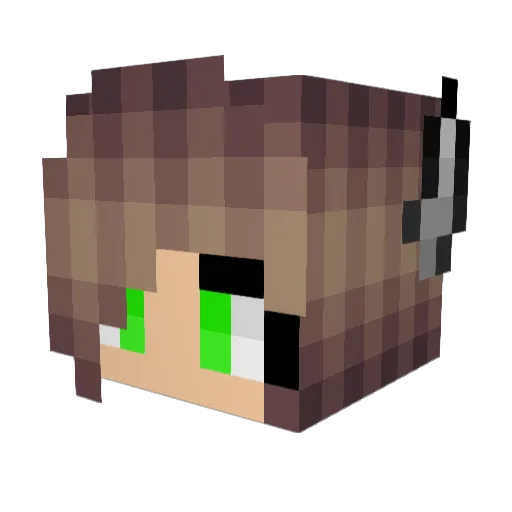Kdx012 Minecraft avatar head, 3D render