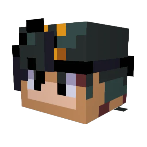 Ke038762 Minecraft avatar head, 3D render
