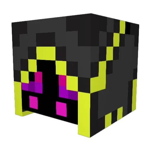 Ke55 Minecraft avatar head, 3D render