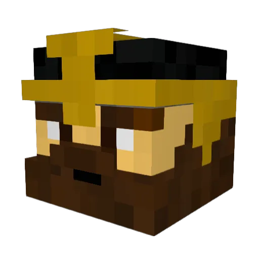 KeBaB_1337 Minecraft avatar head, 3D render