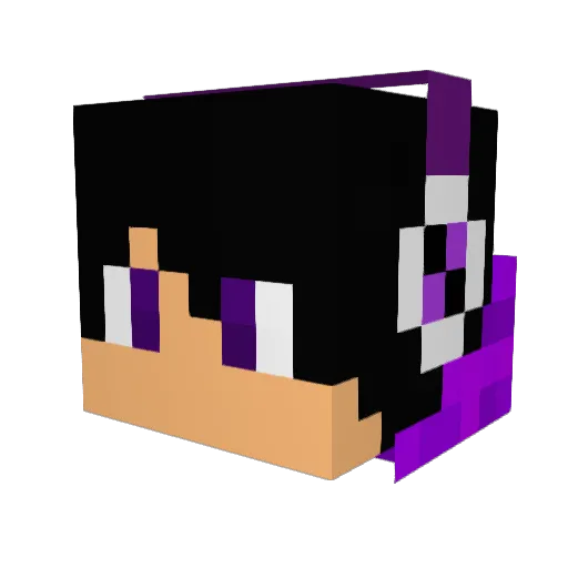 KeFan_ Minecraft avatar head, 3D render