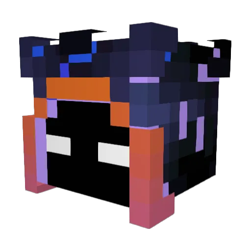 KeFixer Minecraft avatar head, 3D render