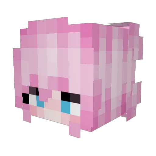 KeGaRay Minecraft avatar head, 3D render