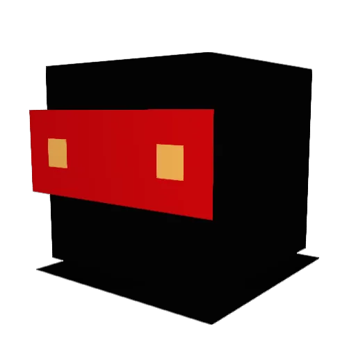KeGeKK Minecraft avatar head, 3D render