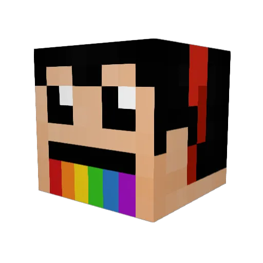 KeViNMaSk99 Minecraft avatar head, 3D render