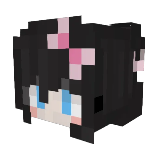KeZuo_le Minecraft avatar head, 3D render