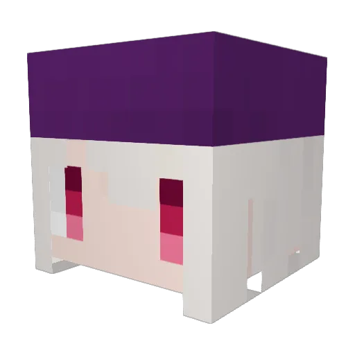 Ke_1129 Minecraft avatar head, 3D render