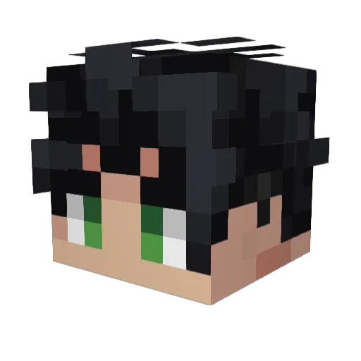 Ke_Frame Minecraft avatar head, 3D render