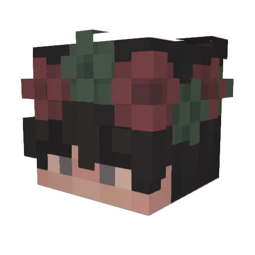 Ke_Lol_ Minecraft avatar head, 3D render