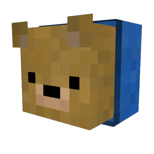 Kea180 Minecraft avatar head, 3D render