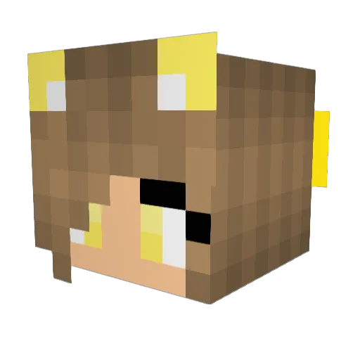 KeaTea Minecraft avatar head, 3D render