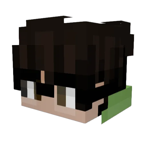 Keaci Minecraft avatar head, 3D render