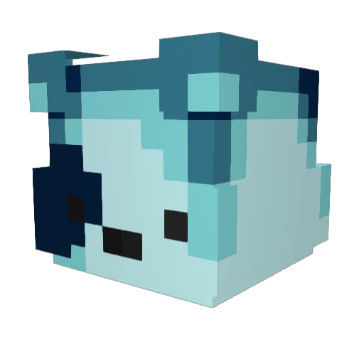 Kead Minecraft avatar head, 3D render