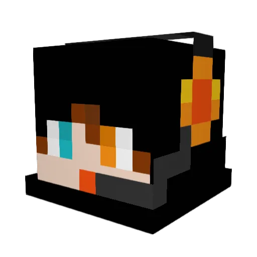 Keagan03 Minecraft avatar head, 3D render