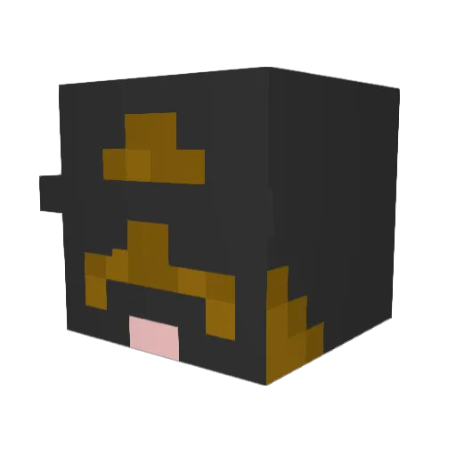Keagaus Minecraft avatar head, 3D render