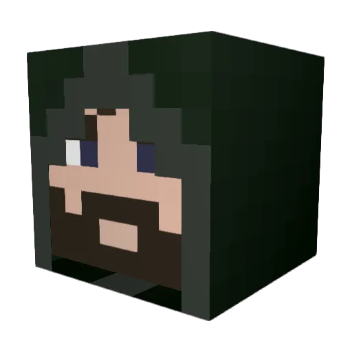 Keagsvr Minecraft avatar head, 3D render