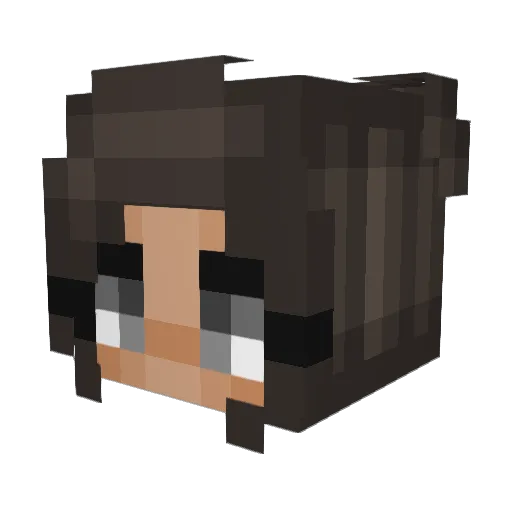 Kealh Minecraft avatar head, 3D render