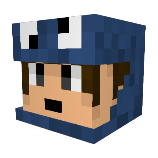 KeananSte Minecraft avatar head, 3D render