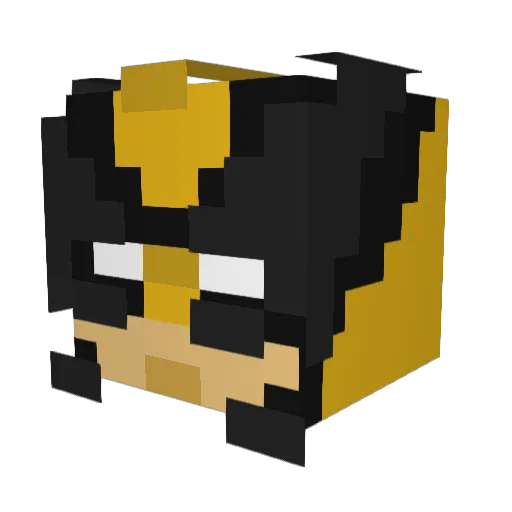 KeanenP Minecraft avatar head, 3D render
