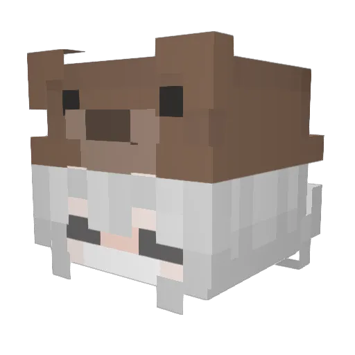 KeangMystery Minecraft avatar head, 3D render