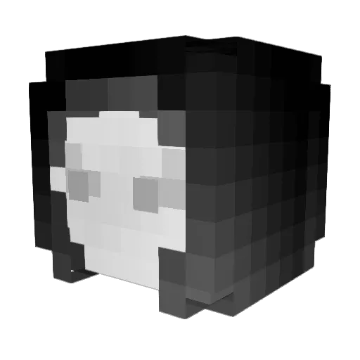 Keanify Minecraft avatar head, 3D render