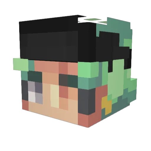 Keanu12348 Minecraft avatar head, 3D render