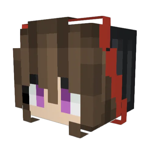 KeanuQ Minecraft avatar head, 3D render