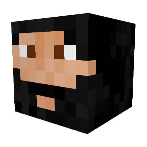 KeanuReevesReal Minecraft avatar head, 3D render