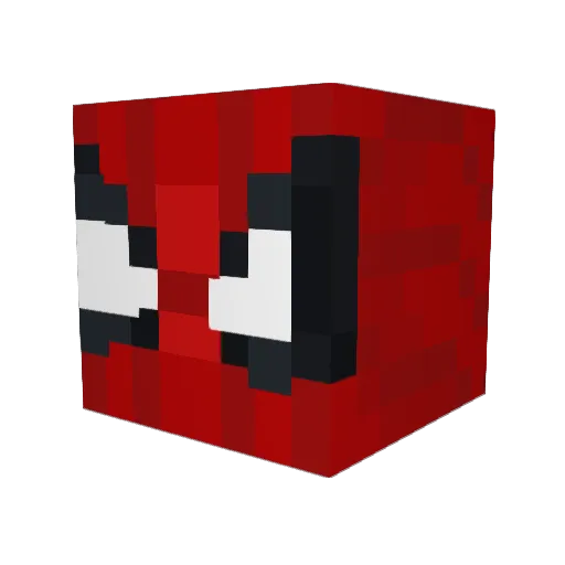 KeanuReevus_ Minecraft avatar head, 3D render