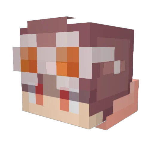 Keaple Minecraft avatar head, 3D render