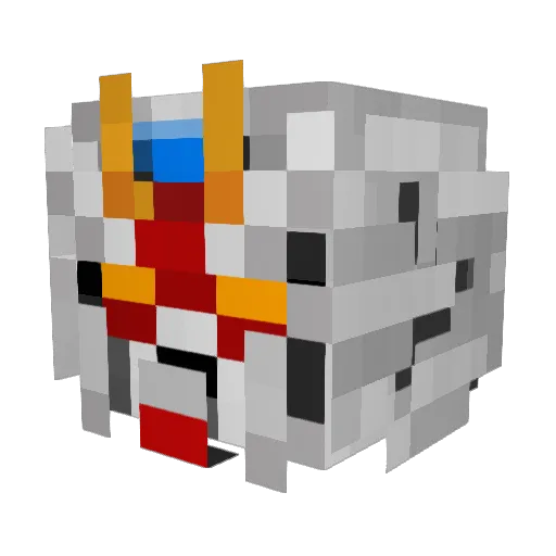 Kears Minecraft avatar head, 3D render