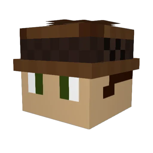KeatKongDavis Minecraft avatar head, 3D render
