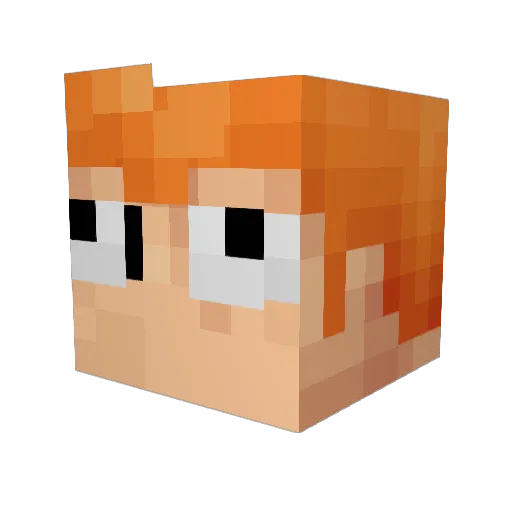 Keato05 Minecraft avatar head, 3D render