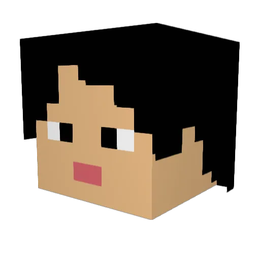 Keatons_Exie Minecraft avatar head, 3D render