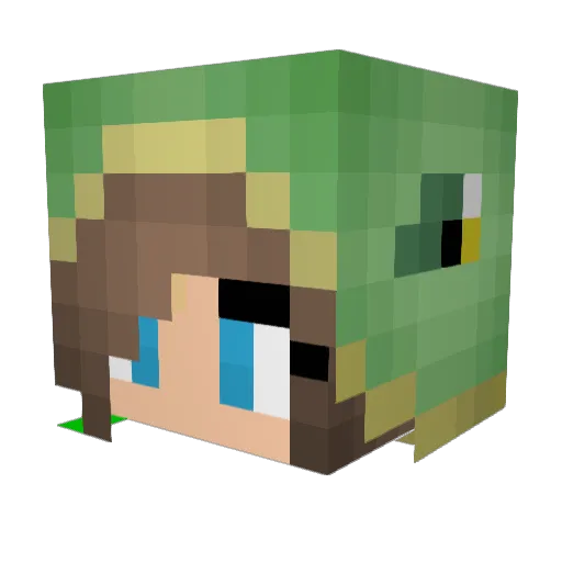 Keats219 Minecraft avatar head, 3D render