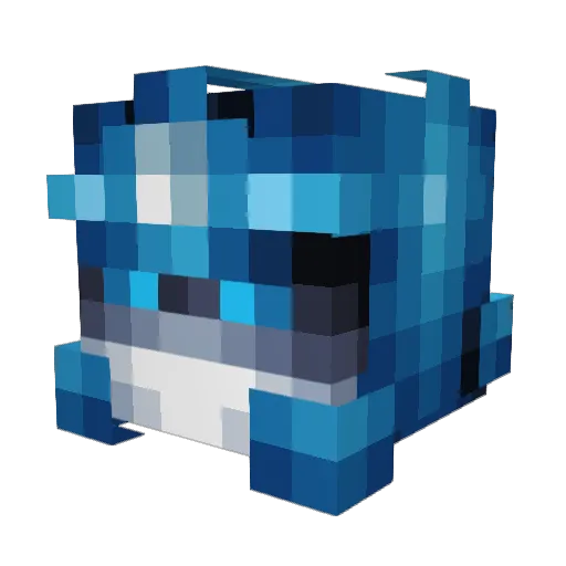 Keayuin Minecraft avatar head, 3D render