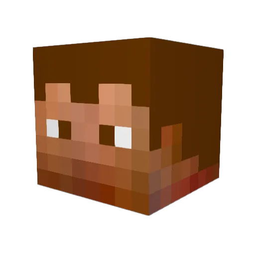 KebabJeff Minecraft avatar head, 3D render