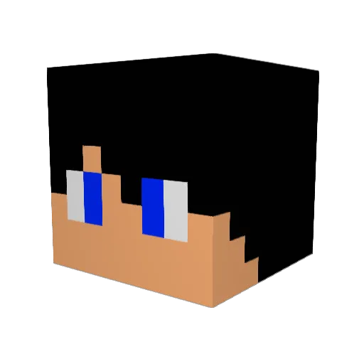KebabKing1 Minecraft avatar head, 3D render