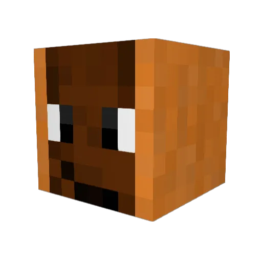 KebabLicker Minecraft avatar head, 3D render
