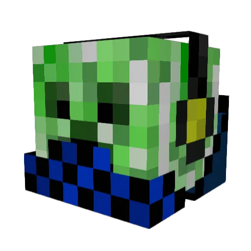 KebabRanger Minecraft avatar head, 3D render