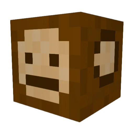 Kebabbulle Minecraft avatar head, 3D render