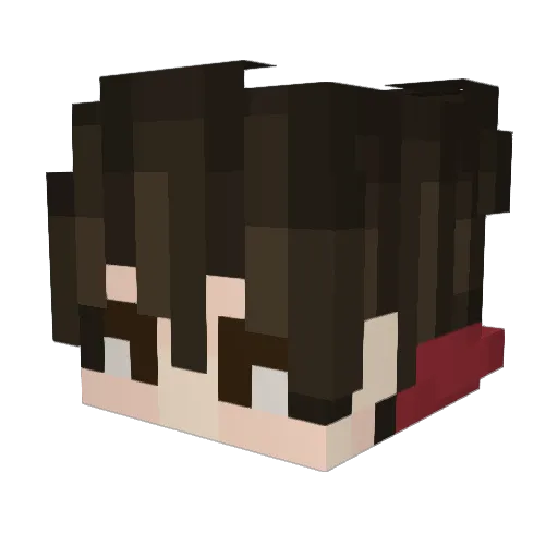 Kebabik06 Minecraft avatar head, 3D render