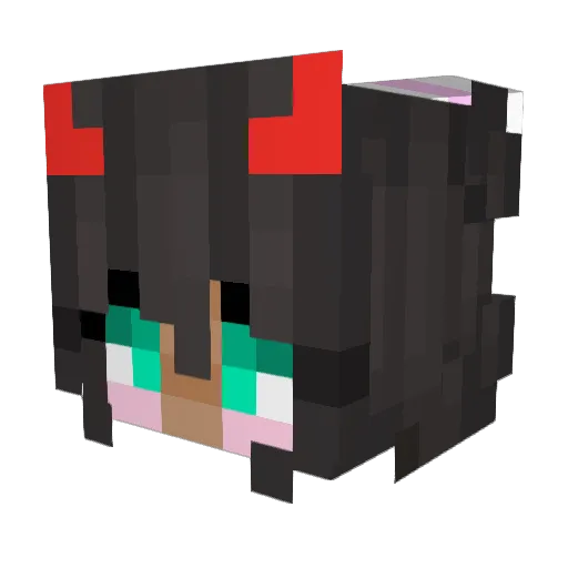 Kebabiuks Minecraft avatar head, 3D render