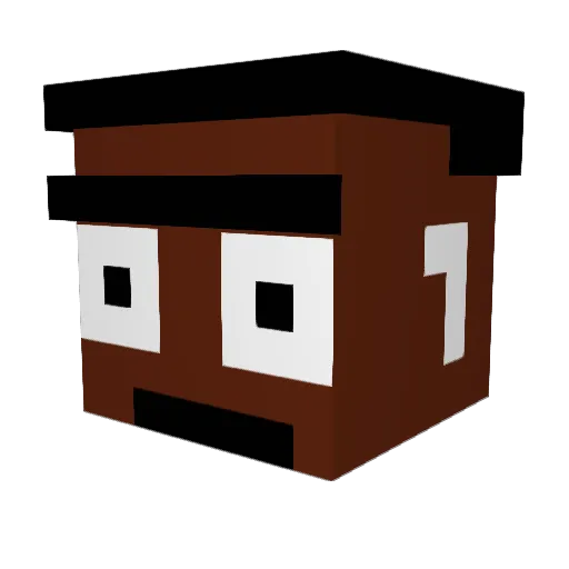 Kebaboholik2_0 Minecraft avatar head, 3D render