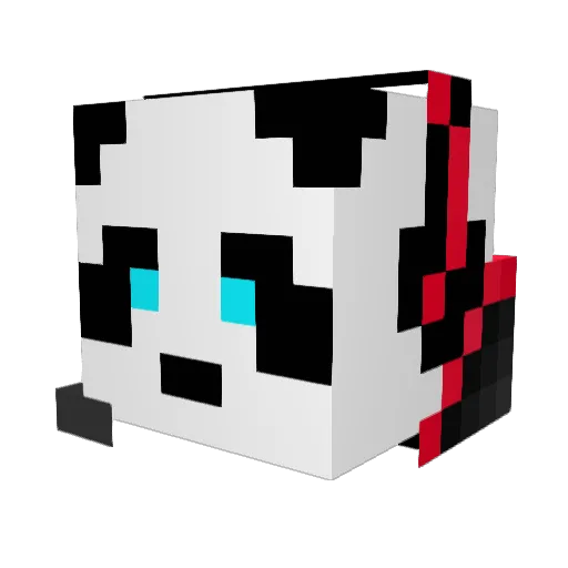 Kebabteknikern Minecraft avatar head, 3D render