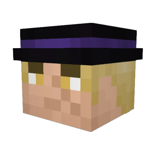 Kebamanzeroone Minecraft avatar head, 3D render