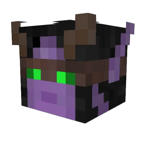Kebamba Minecraft avatar head, 3D render